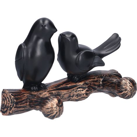 3D-Vogel-Wandbehang-Set, Haken zum Einhängen ohne Bohren, Kreativer silberner Metall-Wandhaken (NX0181B1) (1/5)