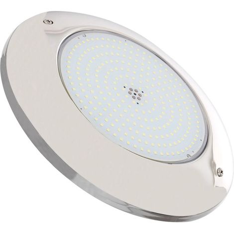LED Poolstrahler Aufbau tauchfähig 12V DC Rostfreier Edelstahl IP68 20W XtraPool 6000K Kaltweiß (1/5)