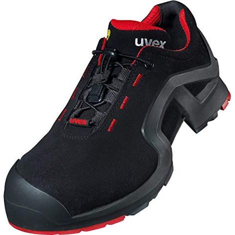 Uvex 85162 1 x-tended support Scarpe Antinfortunistiche S3 SRC ESD Puntale Composite Idrorepellente colore Nero Rosso (1/4)