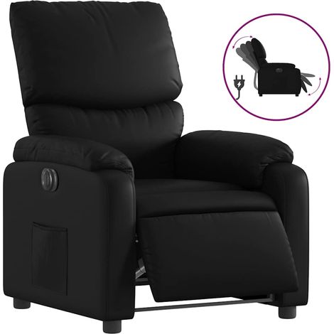 Maison Exclusive - Relaxsessel Elektrisch Schwarz Kunstleder
