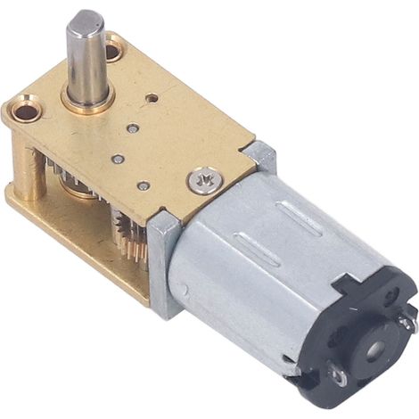12-V-Gleichstrom-Schneckengetriebemotor, Einwellen-Untersetzungsgetriebe, 1218-N20 Mikrobürstenmotor, 136 U/min, Übersetzung 1:118, mit fester Halterung, niedrige Drehzahl (1/5)