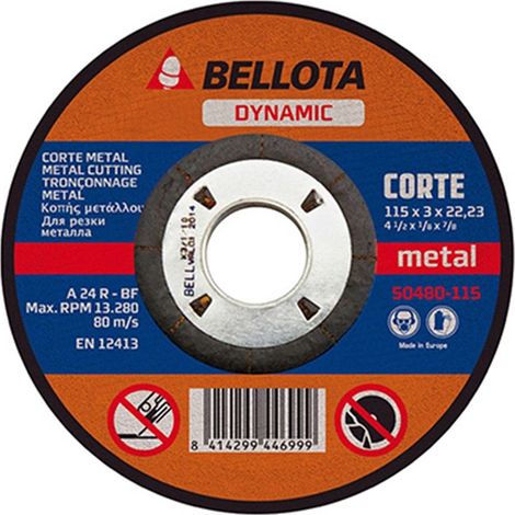 Grundlegende Metalltrennscheibe 230x3mm 50480 Bellota