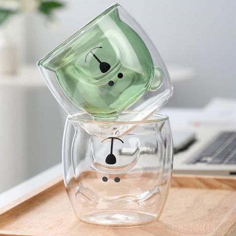 Verre double paroi 250 ml résistant chaleur pour thé (1/4)