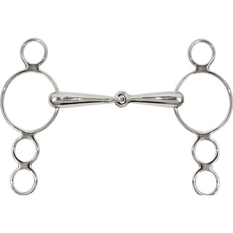 Filetto pessoa snodato in acciaio inox vuoto 22 mm
