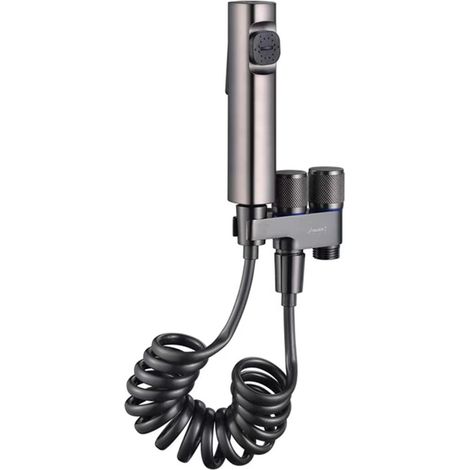 Pulvérisateur de Bidet à Main Kit Douchette WC toilette à main avec tuyau ABS valve Douche Toilette Bidet (1/5)