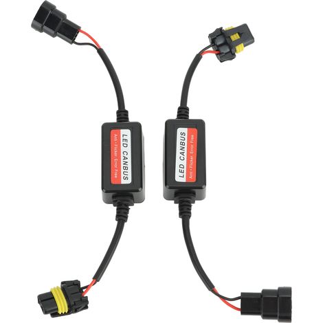 2 Blocs Décodeur d'Ampoule LED 12V 4A Anti-Erreur Avertissement pour Phares 9005 9006 9012 Connecteur Anti-Brouillard (1/5)