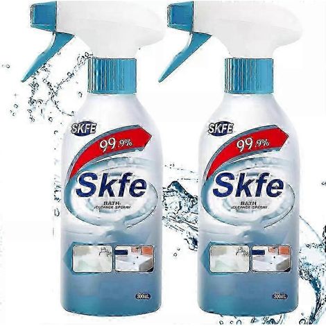 Spray nettoyant puissant pour salle de bain - Élimine les taches tenaces et le calcaire - Format : 2 pièces (1/4)