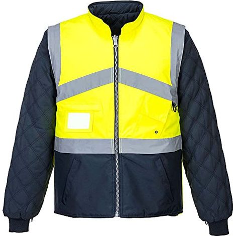 Gilet Hivis Bicolore Reversibile Giallo/Marine 3XL (1/2)