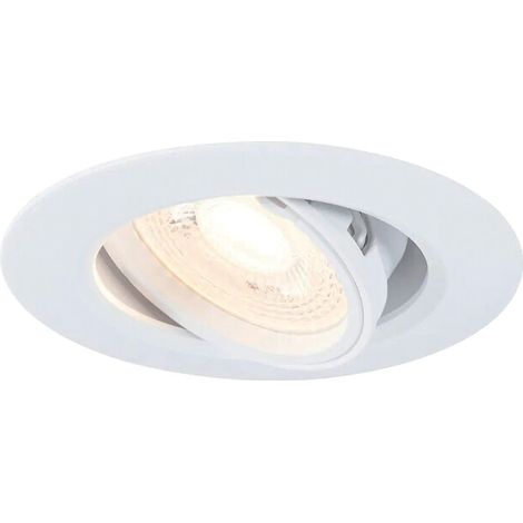 Kit 10 spots orientables à encastrer LED GU10 sans lampe 230V. blanc - LUMIERE SA (1/4)