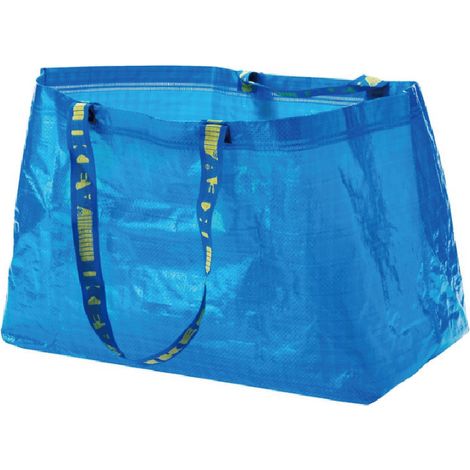 Lot de 5 grands sacs Frakta bleus. Capacité maximale : 25 kg. (1/5)