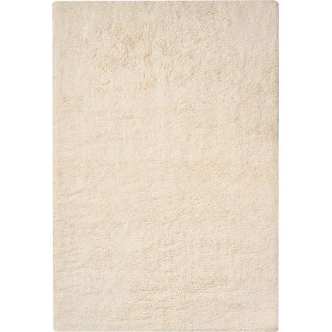 Tappeto da bagno in cotone rettangolare bianco sporco 60 x 90 Goela