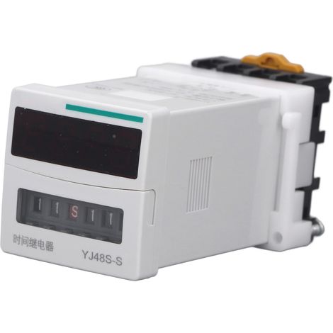 8-poliges Zeitrelais, 1 Satz, zyklisch, programmierbares Verzögerungsrelais 0,1 s–99 h, AC 250 V, 5 A Kontaktbelastbarkeit, DC 12 V (1/5)