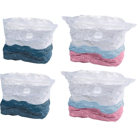 WENKO Copertura per contenitore sottovuoto, sacchetto per contenitore sottovuoto, Set di 4, 70x100x35cm e 50x60x35 (1/5)
