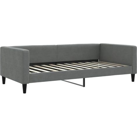 Maison Exclusive - Tagesbett Dunkelgrau 100x200 cm Stoff (1/5)