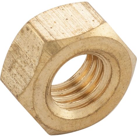 Sechskantmuttern ISO4032 Befestigungsmuttern ø M12 Messingmuttern blank Messing