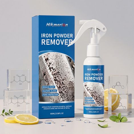 Rostentferner-Spray für die tägliche Autoreinigung, löst Rostflecken auf Metallfelgen und sorgt für strahlenden Glanz – 100 ml -- BIEMMEDUE (1/5)