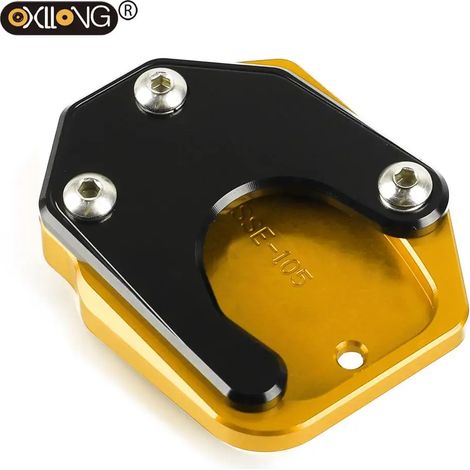 (Or et noir) Béquille latérale CNC pour moto, extension et support compatibles avec HONDA CB600F HORNET 2008-2013 et CB900F 2002-2007 maxpower (1/4)