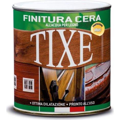 TIXE 631.301 Finitura a Cera per Legno all'Acqua, Vernice, Douglas, 250 ml