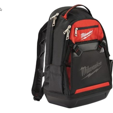 Milwaukee 48228200, zaino con 35 tasche, colore rosso nero (1/4)