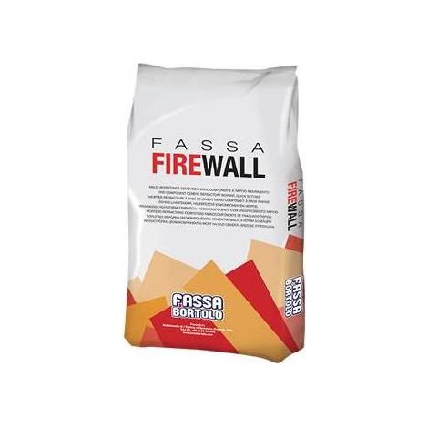 Fassa Firewall Malta Refrattaria A Base Cemento In Polvere - kg.5 in sacco - 5 pz