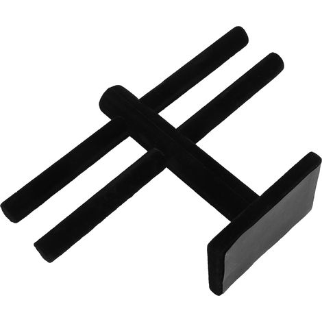 Support détachable en flanelle noire pour boucles d'oreilles, rangement bijoux organisé (1/5)