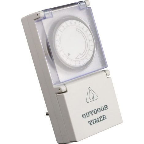– Programmateur extérieur IP44 – Prise programmable 24h – Protection étanche pour éclairage et arrosage – Installation facile