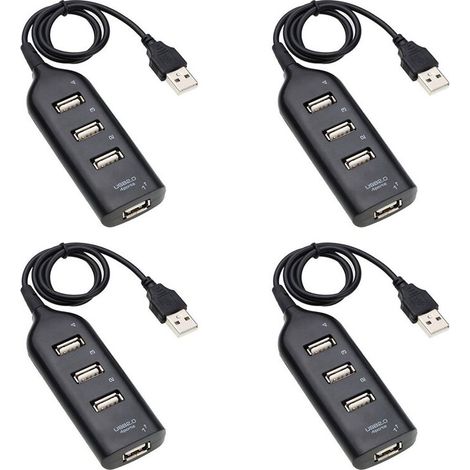 4X hub USB 2.0 ripartitore hub multi-USB alta velocità adattatore hub USB 4 per ricevitore portatile accessori informatici