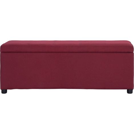 Maison Exclusive - Bank mit Staufach 116 cm Weinrot Polyester
