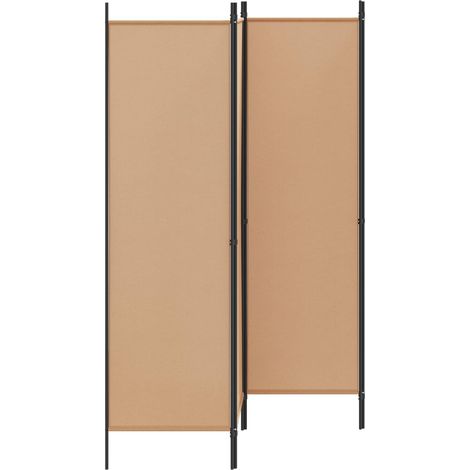 Divisorio Ambienti Divider per stanze Paravento a 4 Pannelli Beige 200 x 180 cm Tessuto (1/5)