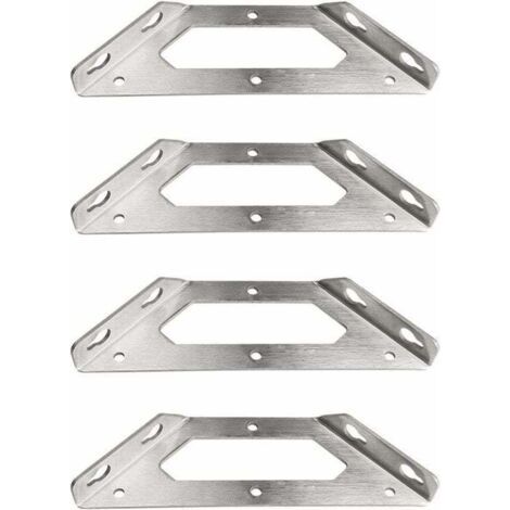 Support d'étagère mural, support d'étagère mural, support d'étagère en métal robuste, support en acier inoxydable robuste, support d'étagère triangulaire en métal pour étagère, cuisine, bureau, suppor