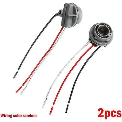 Lot de 2 douilles 1157 Bay15d pour ampoule LED, adaptateur 12 V, connecteur de câblage pour ampoule de voiture. (1/5)