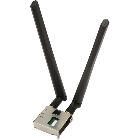 Carte réseau sans fil Wi-Fi 6 de bureau AX210NGW avec 2 antennes 2,4 GHz, 5 GHz et 6 GHz, port NGFF M.2