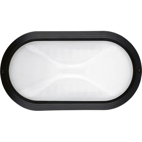 Aplique de pared PLAFF Oval mediano E27 42 W IP65 Negro (1/2)