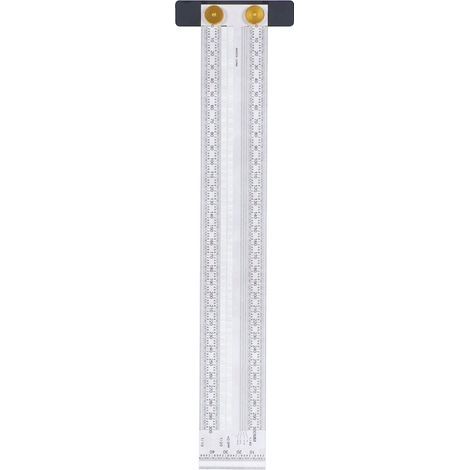 Échelle de marquage exquise précise Portable pratique robuste Durable multifonctionnelle règle de trou en forme de T (300mm) (1/5)