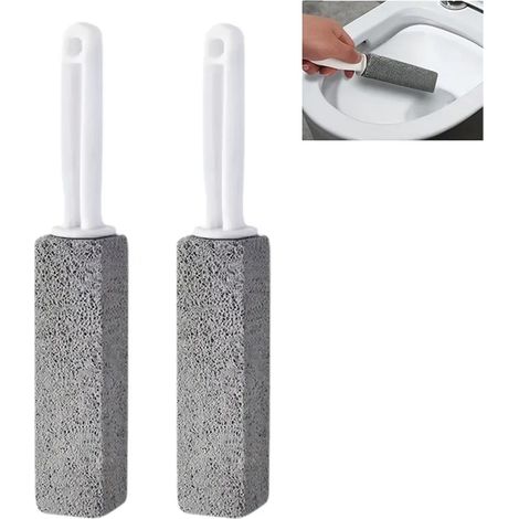 Brosse de toilette en pierre ponce 2 units nettoyage (1/5)