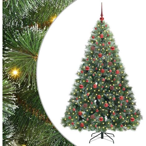 Sapin de Noël,Arbre de Noël artificiel avec 300 LED Vert 180 cm PE et PVC CFW33082 (1/5)