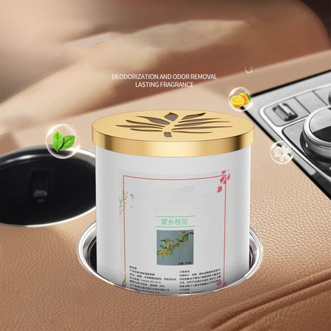 Baume désodorisant solide Feuille d'érable dorée pour voiture, convient à la maison et à la voiture, parfum subtil, diffuseur de parfum pour l'intérieur de la voiture 9658C (1/3)