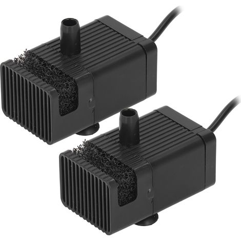 Deux pompes submersibles CC sans balais de 5 V avec câbles de 1,4 m, dotées d'un filtre et d'un fonctionnement silencieux, sont incluses pour les aquariums et les systèmes de filtration à faible aspir (1/5)