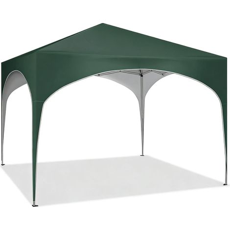 Pergola gazebo da giardino 3 x 3 m in metallo e telo Oxford 210D verde HOMVRA (1/5)