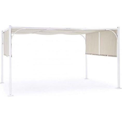 Gazebo Slide Bizzotto 3 x 4 m bianco/tortora (1/5)