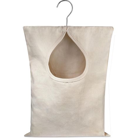 Support à linge durable : Crochet en acier inoxydable, support pour pinces à linge en bois, pour une utilisation intensive, grande ouverture pratique, conception légère-AquaForge (1/5)
