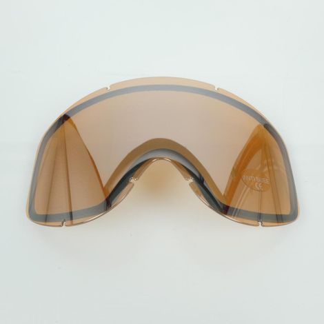 Écran double iridium orange de masque lunette pour moto cross