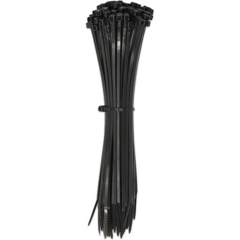 Attaches de câble 3x160mm - 100 pcs - Serre-câble, serre-câble - Ultra résistant (Noir) (1/3)