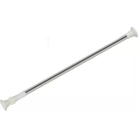 Cleafe - Bastone Silver Estensibile Asta Appendiabiti Tende Regolabile Da 70-120 Cm 59408 - (1/5)