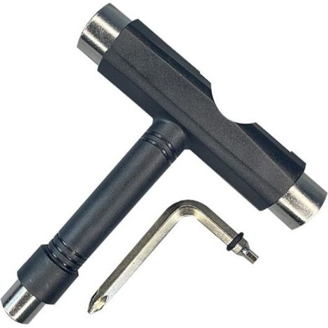 1 x T-Shaped Skateboard Tool + 1 x L-Type Double Open-End Wrench (1/3)