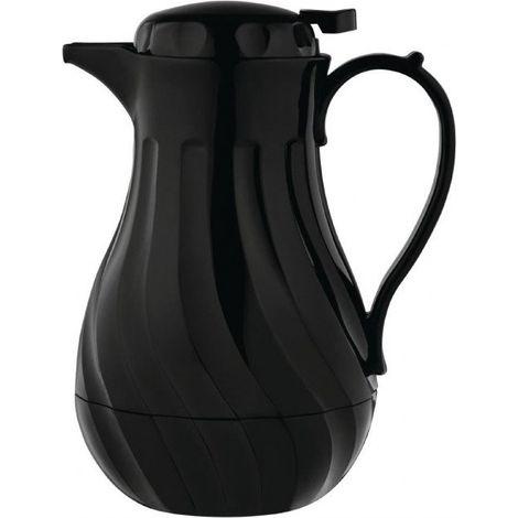 Pichet isotherme torsadé 2 Litres en plastique noir (1/2)