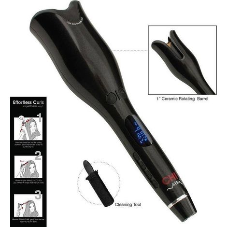 TrAdE Shop Traesio - Piastra Spin Boccoli Perfetti Curl Effetto Rotante Ricci Bigodini Professionale -