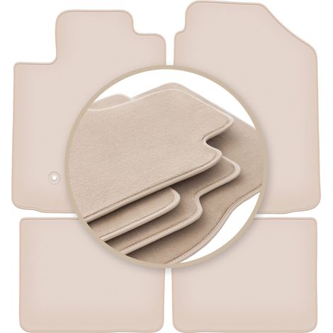 Tapis beiges PREMIUM pour : Toyota Corolla E12/E13 à hayon, break, berline 2002-2007 (1/5)
