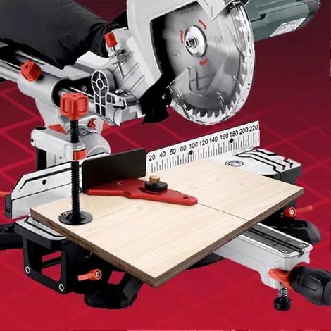 Établi pour défonceuse, compatible avec les dispositifs de fixation pour scie circulaire, les outils de coupe transversale carrés, les plaques de poussée, les correcteurs d'angle droit à 90°, les outi (1/5)