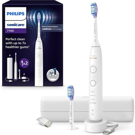 Brosse à dents électrique Philips HX7420 02 Sonicare 7100 BLANC (1/5)